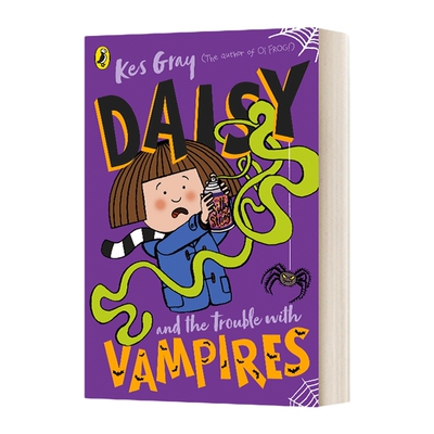 英文原版 Daisy and the Trouble with Vampires 黛西和吸血鬼的麻烦 鬼马精灵黛西系列 英文版 进口英语原版书籍儿童外文书