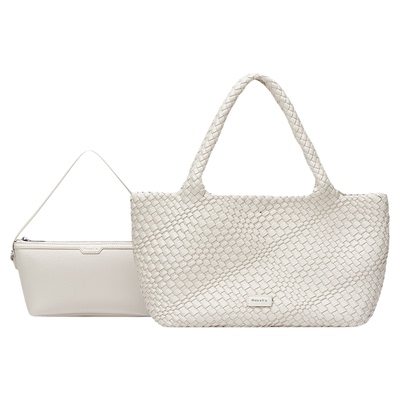 NU纽芝兰织趣托特包2026新款女士大容量通勤单肩手提包手工编织包