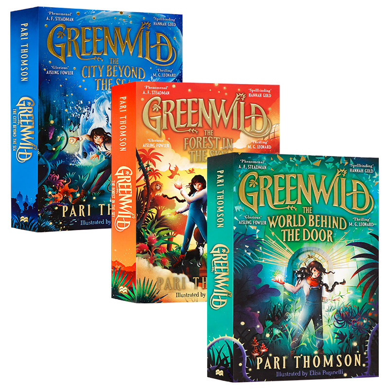 Greenwild 绿色荒野3册英文原版小说 The World Behind The Door 门后世界 City Beyond the Sea 海边城市水石童书奖奇幻冒险
