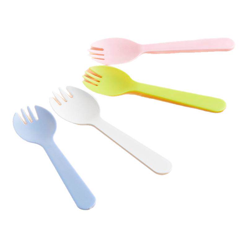 一次性叉勺独立包装食品级塑料甜品蛋糕水果叉勺冰淇淋小勺子商用