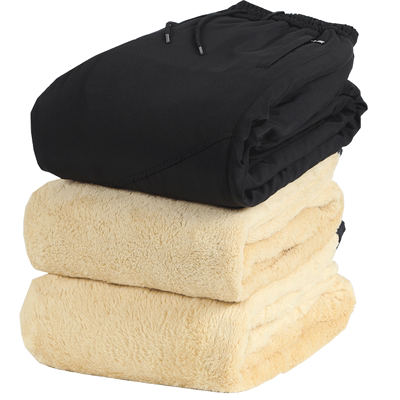 外穿棉裤爸爸裤子加绒裤加厚