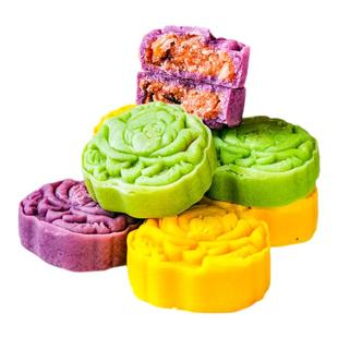 洛阳特产牡丹鲜花糕传统牡丹饼糕点鲜花饼老牌子点心送人礼伴手礼