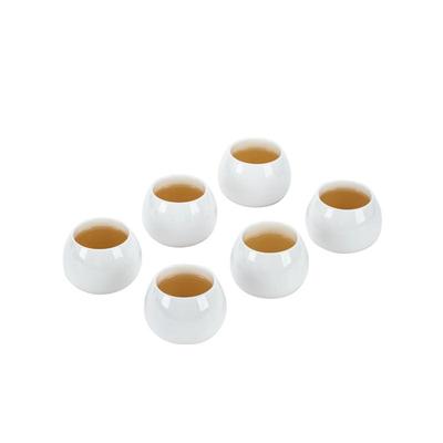钰铨龙门羊脂玉瓷釉烧客人杯茶杯