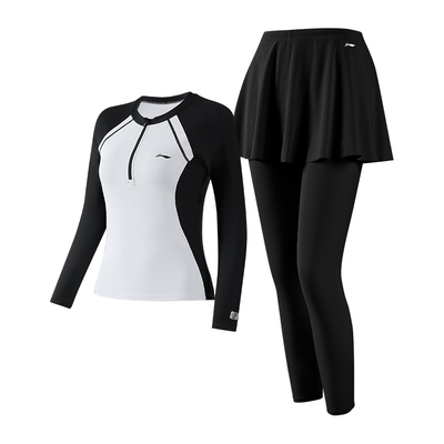 李宁浮潜水母服泳衣女款长袖长裤