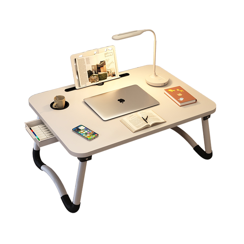 床上小桌子可折叠简易办公桌子笔记本电脑支架桌大学生宿舍学习书桌写字小桌板懒人飘窗桌儿童看书课桌膝上桌