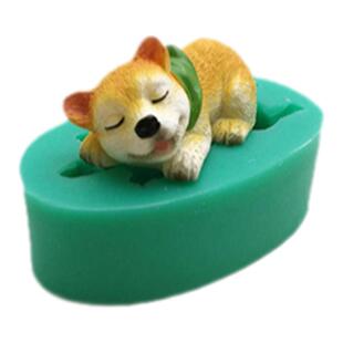 小狗硅胶模动物猫狗模具柯基斗牛哈士奇巧克力石膏树脂狗狗模具