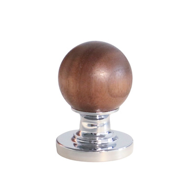 复古胡桃木圆球拉手柜门小拉手