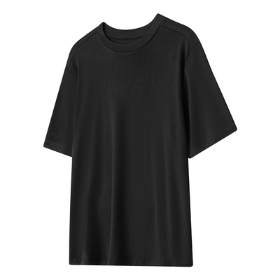 AFTERGLOW兰精莫代尔砂洗面料纯TEE 夏季凉感复古做旧修身短袖