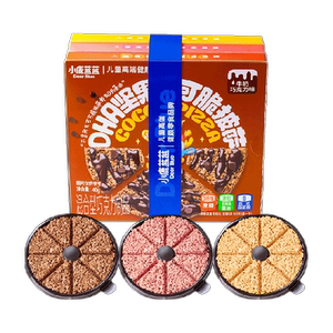 详情领券小鹿蓝蓝可可脆披萨谷物脆片多口味儿童零食品牌60gX3盒