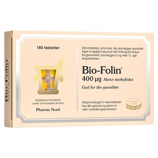 PharmaNord法尔诺德活性叶酸片孕妇早期前期备孕甲基四氢180片