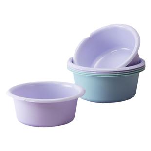 茶花加厚脸盆家用大号深洗衣盆塑料盆子宿舍用学生洗脸盆婴儿洗脚