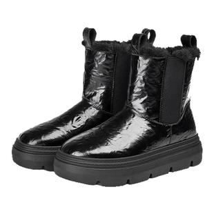 MILLIE'S/妙丽新款套脚雪地靴女冬季圆头厚底短靴棉鞋烟筒短靴春