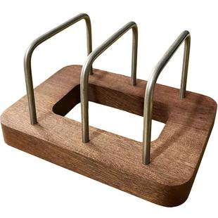 双枪厨房砧板架锅盖架案板架放菜板架置物架刀架砧板架实木材质