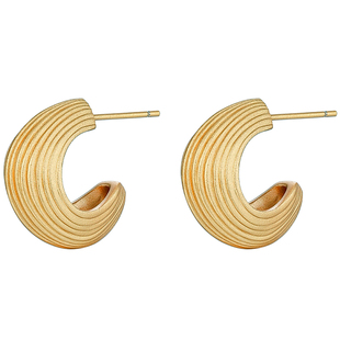 白岚腰果耳钉女秋冬耳饰原创气质轻奢小众设计感925银耳环ED3543