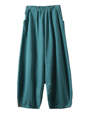 新款亚麻春秋灯笼裤时尚太极服