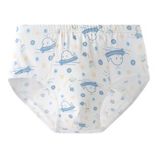 英氏儿童内裤男童三角裤小男孩透气底裤中大童男宝宝不夹屁屁短裤