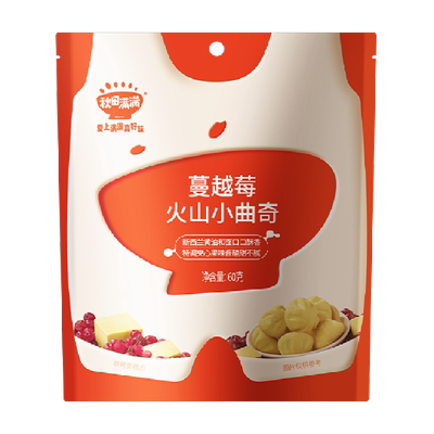 秋田满满牛奶蔓越莓味饼干60g