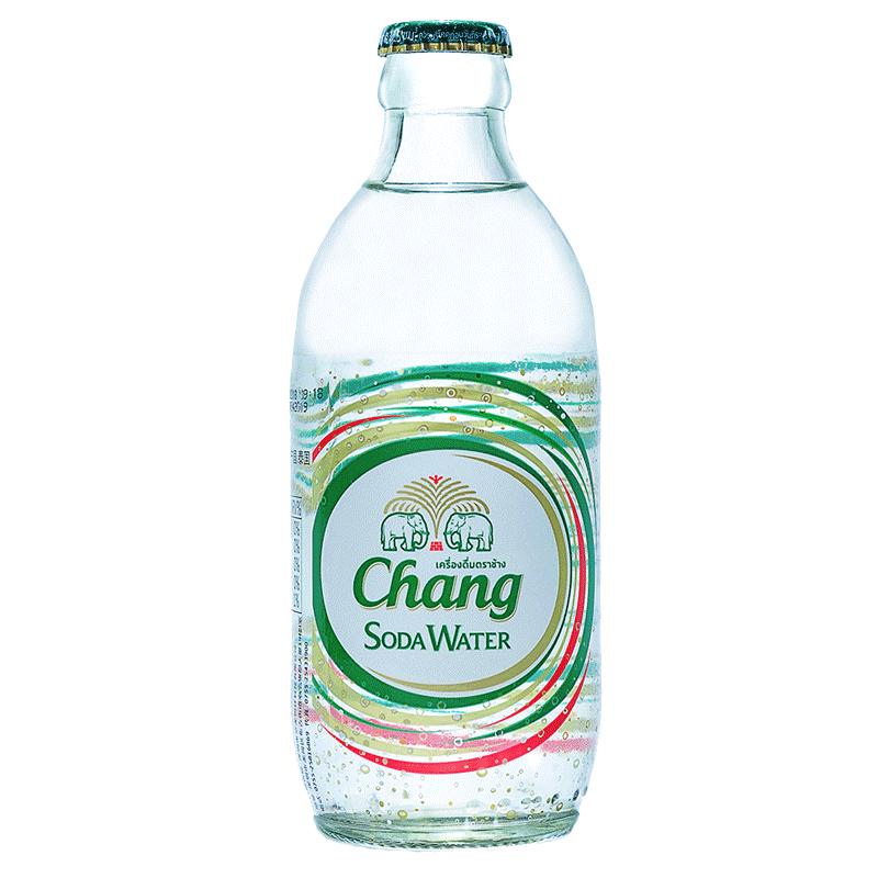 chang牌泰国苏打水325ml*24瓶/整箱泰象苏打水碳酸饮料碱性气泡水