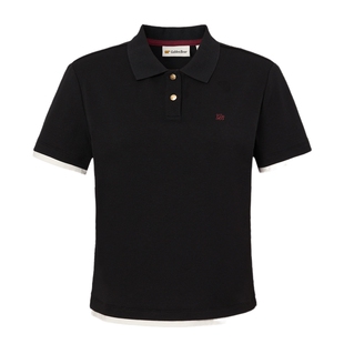 【商场同款】GOLDEN BEAR/金熊 夏季新品休闲短袖T恤POLO衫女