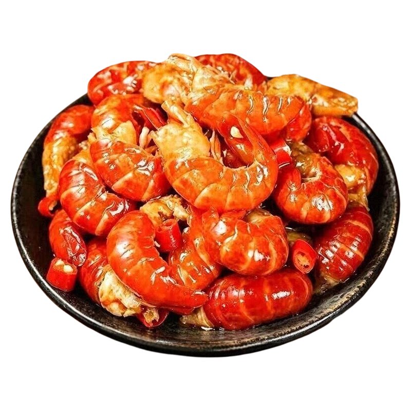 麻辣小龙虾尾即食龙虾尾香辣入味下酒菜追剧夜宵零食捞汁小海鲜