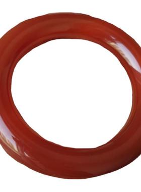 正品红玛瑙胖圆条手镯本命年礼物