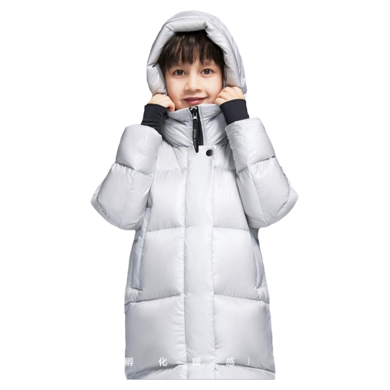 天石羽绒服白鹅绒长款加厚