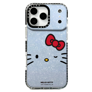 hello kitty适用iphone14手机壳苹果17 pro max电话保护套13透明15pm闪粉豹纹凯蒂kt猫16大耳狗玉桂狗12