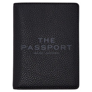 【礼物】MARC JACOBS/莫杰 MJ 牛皮纯色字母压纹护照夹卡包