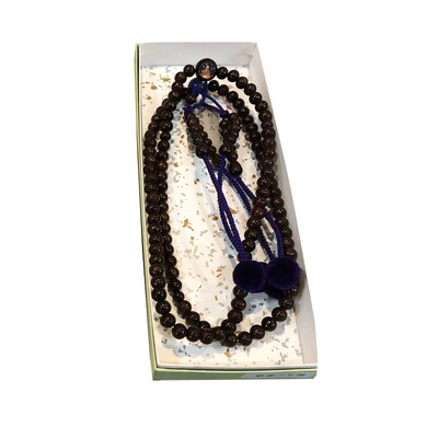 日本京都东寺半袈裟持铃御念珠御守绿檀黑檀星月菩提玛瑙弘法手链