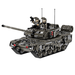 2026新款大型军事遥控黑金坦克装甲车积木拼装玩具男孩子生日礼物