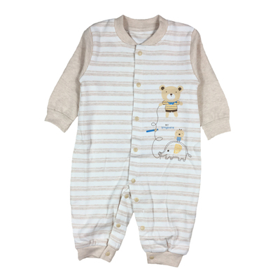 新生加厚舒绒棉哈衣婴儿爬服