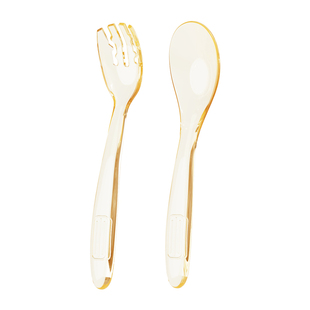 PPSU元宝勺子婴儿吃饭专用宝宝辅食勺子6个月以上儿童喂饭训练勺