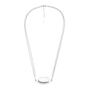 HUMID CAVE logo重叠牌单吊坠中性风简约项链首饰赞多同款