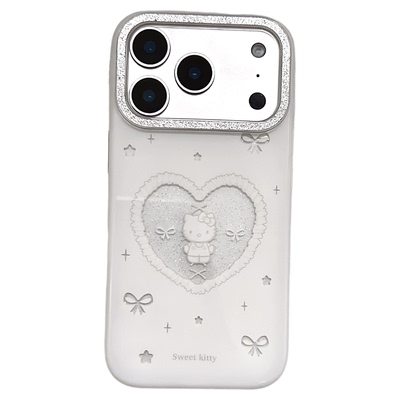 SHERRYins风温柔白底kt猫手机壳