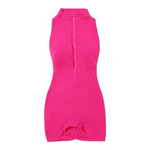 ATB五花肉同款连体健身裤一体式拉链美背瑜伽连体衣带胸垫女