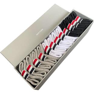 礼盒版tb袜子男短袜船袜女jk纯棉全棉中筒运动袜堆堆袜小腿袜春夏