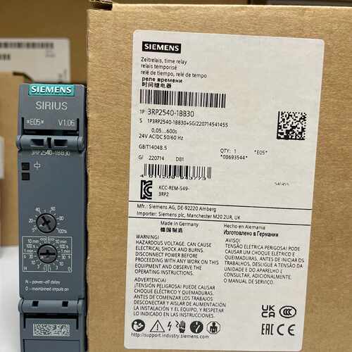 溢价-3RP2540-1BB30  时间继电器，电子 返回延迟 无