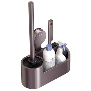 吸盘马桶刷置物架免打孔卫生间壁挂式家用厕所无死角清洁马桶神器