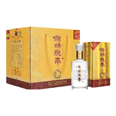 红川52度锦绣陇南浓香型白酒4瓶