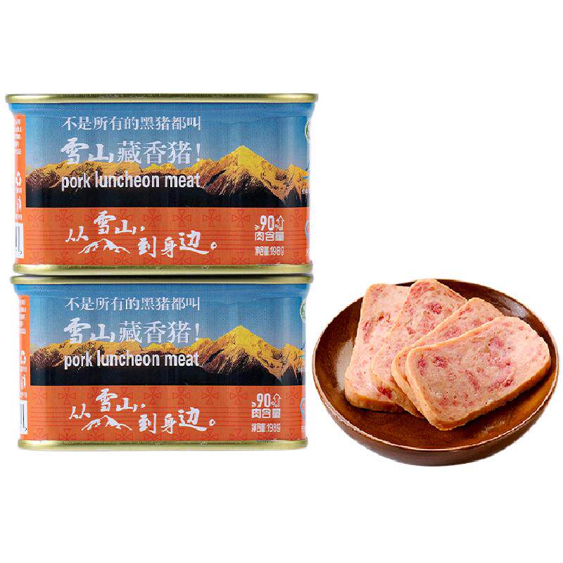 是君否藏区藏香猪火腿午餐肉罐头