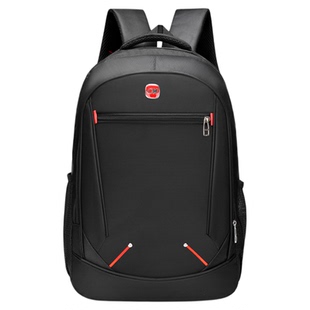 普客双肩包男士百搭商务电脑包大容量背包休闲旅行包学生轻便书包