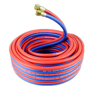 厂家直销达立斯焊割工业用氧气乙炔双色连体管煤气管防冻四季柔软