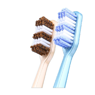 螺旋硬毛牙刷超硬耐用大头波浪型独立装家庭装家用中毛女男士专用