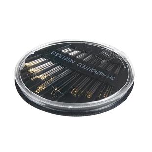 金尾针手工针圆盘收纳盒老式手缝针缝补针家用缝衣针老牌子钢针