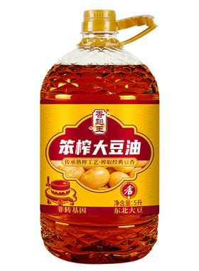 笨榨大豆油5L非转基因食用油