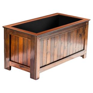 田园花园阳台花箱种落地大号户外长方形室外庭院种植箱花盆槽木质