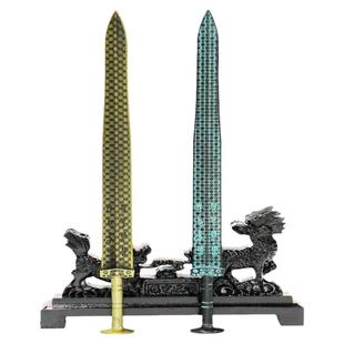 湖北博物馆仿古青铜剑越王勾践剑短宝剑龙泉镇蒋氏刀剑未开刃金属