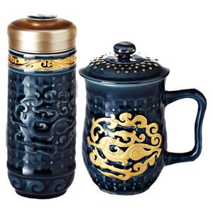 鎏金礼盒乾唐轩高档瓷杯