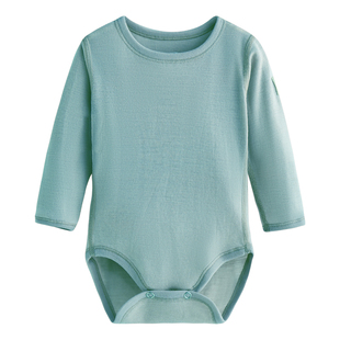 【美利奴羊毛】挪威JANUS婴幼儿哈衣爬服保暖包屁护肚裤秋冬内衣