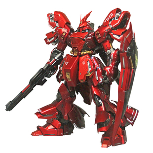 万代MG沙扎比三红伪电镀高达模型MGMSN-04SazabiVer.Ka 代工 加工
